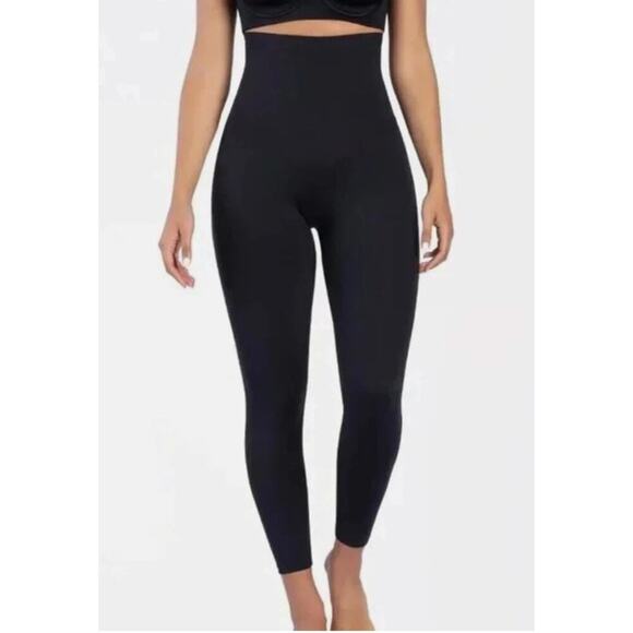 NEW Curveez Shapermint Women's L Stunning Shape High Waist Leggings Black FIRM - Picture 1 of 16